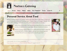 Tablet Screenshot of nortonscatering.com